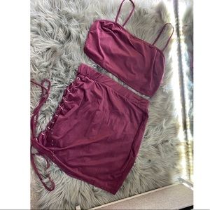 Matching Set Crop top and Skirt